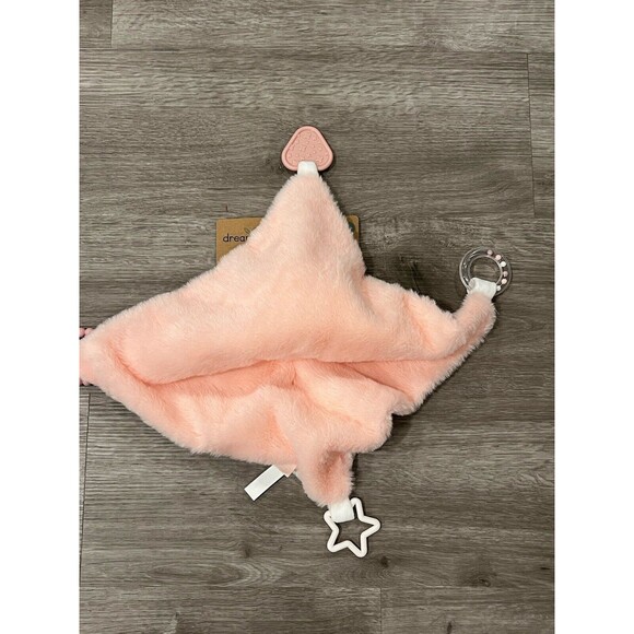 Dream Gro Buddy Activity Lovey Baby Security Blanket Pink Bear Embroidered New - Picture 5 of 5